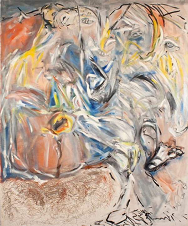 C. Mutacije - Sanje, 1999, oil on canvas, 185 x 148 cm