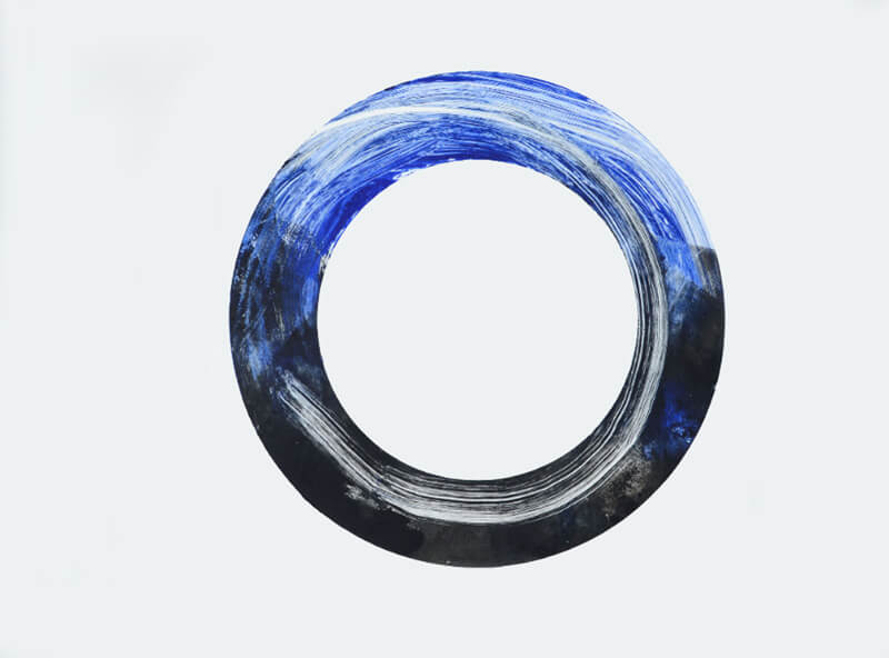 Enso, monotipija, 2013, 50x37 cm